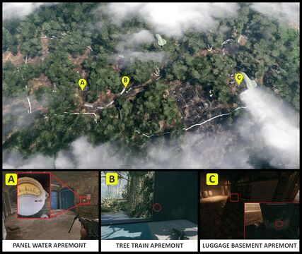 Argonne Forest：LUGGAGE BASEMENT、PANEL WATER、TREE TRAIN。